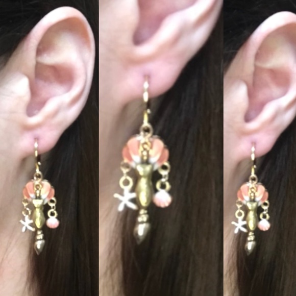 “Birth of Venus" Aphrodite Greek Mythology Goddess Handmade Earrings Seashell - Picture 3 of 14